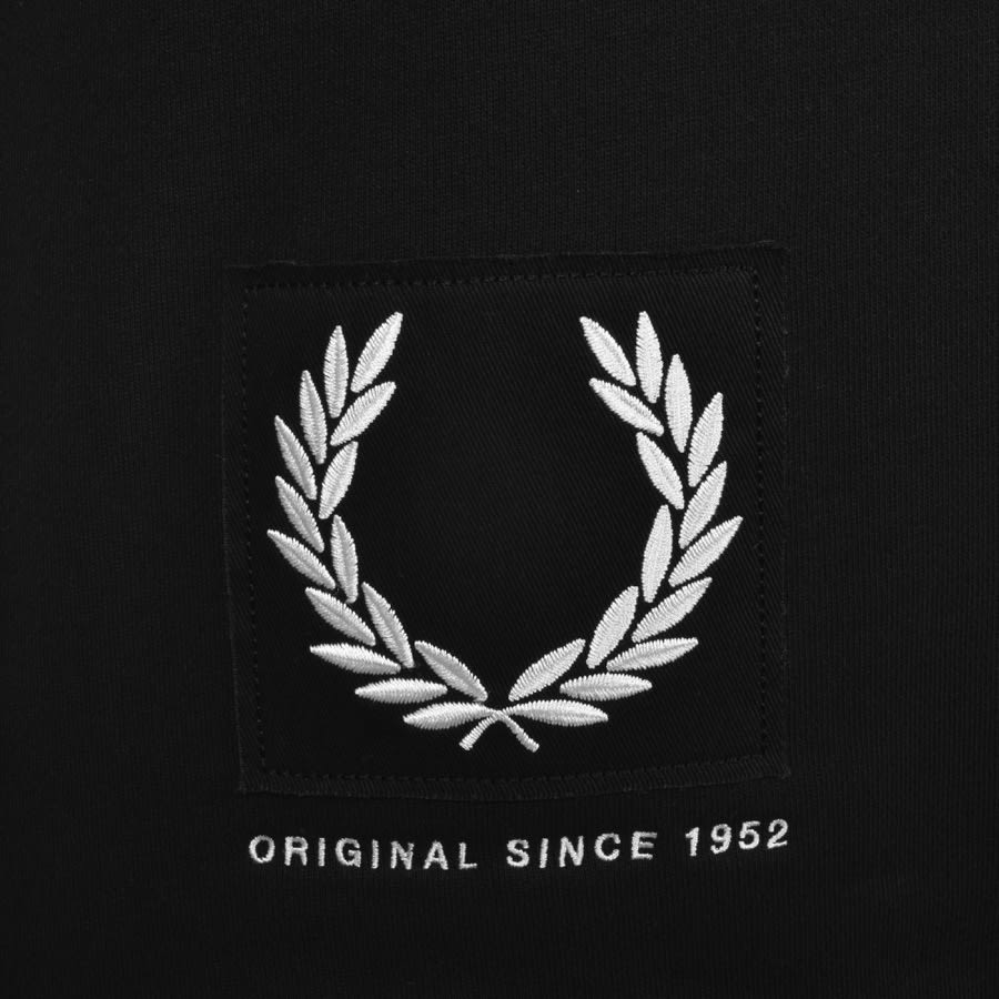 Alternative Image for ProductFred Perry Applique Crew Neck Sweatshirt Black3